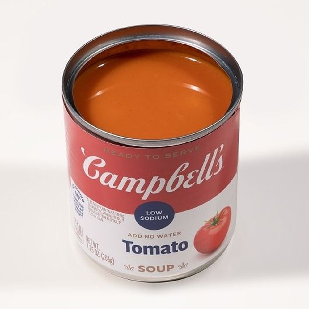 Campbells Ready To Serve Low Sodium Tomato Soup, 7.25 oz. can, 24 per case