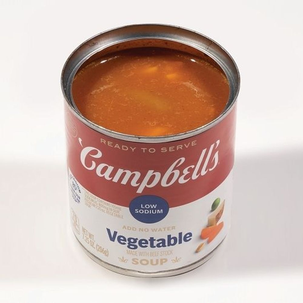 Campbells Ready To Serve Low Sodium Vegetable Soup, 7.25 Ounce -- 24 per case.