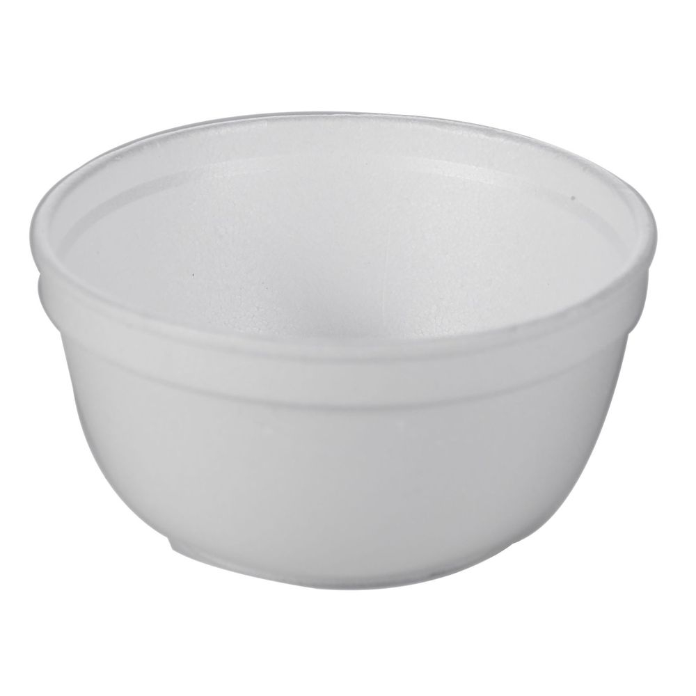 Wincup B8 White Foam Bowl, 8 Ounce Capacity -- 1000 Per Case