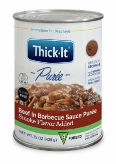 Thick It Beef in Barbecue Sauce Puree, 15 Ounce -- 12 per case.