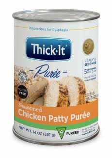 Thick It Seasoned Chicken Patty Puree, 14 Ounce -- 12 per case.
