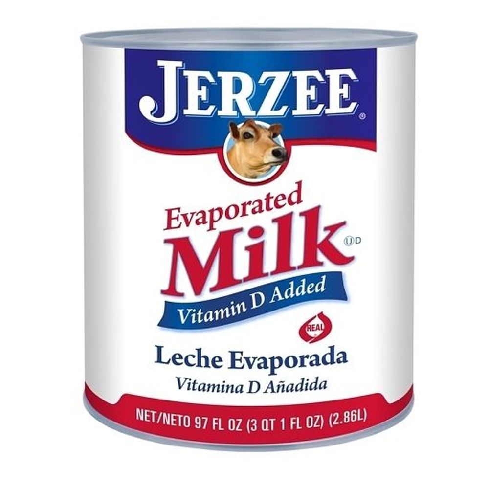 Jerzee Vitamin D Added Evaporated Milk, 97 Fluid Ounce -- 6 per case.