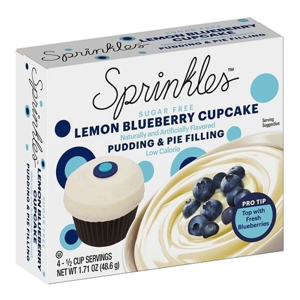 Lemon Blueberry Cupcake Pudding and Pie Filling