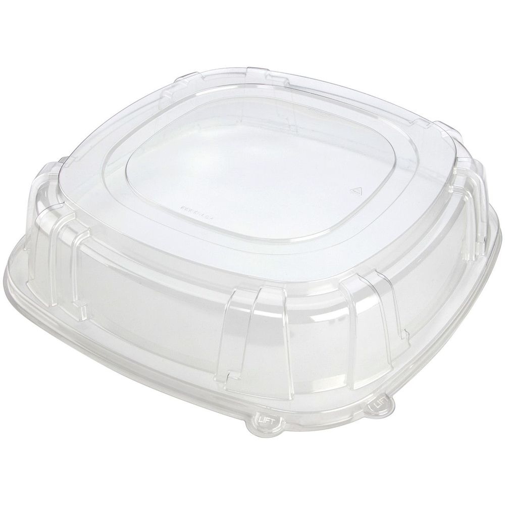 Flexible Thermoformed Clear PET Square Dome Lid