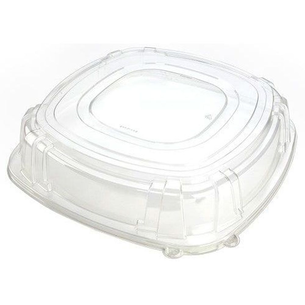 Clear PET Flexible Thermoformed Square Dome Lid Only