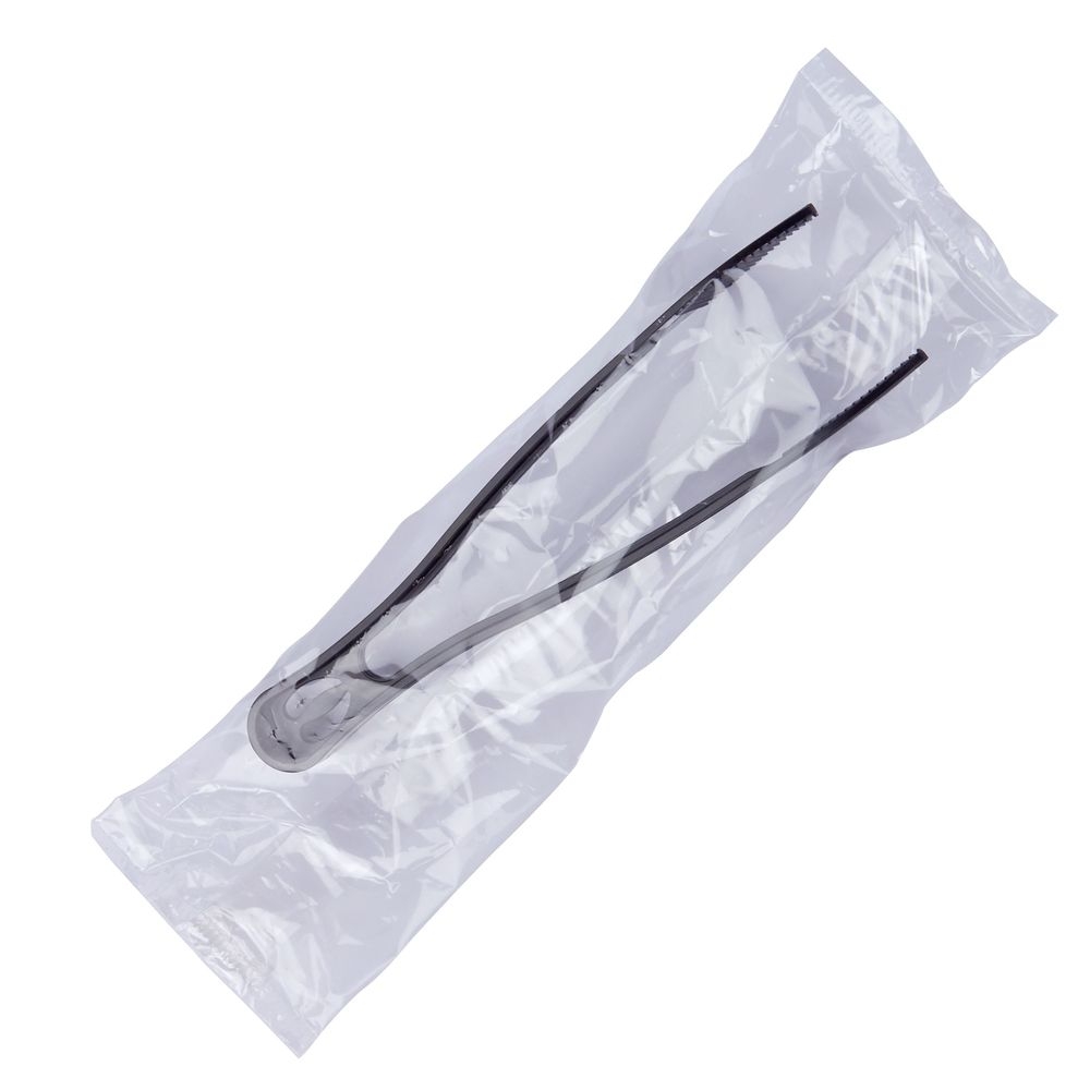 Black Number 5 Polypropylene Wrapped Small Serving Tongs