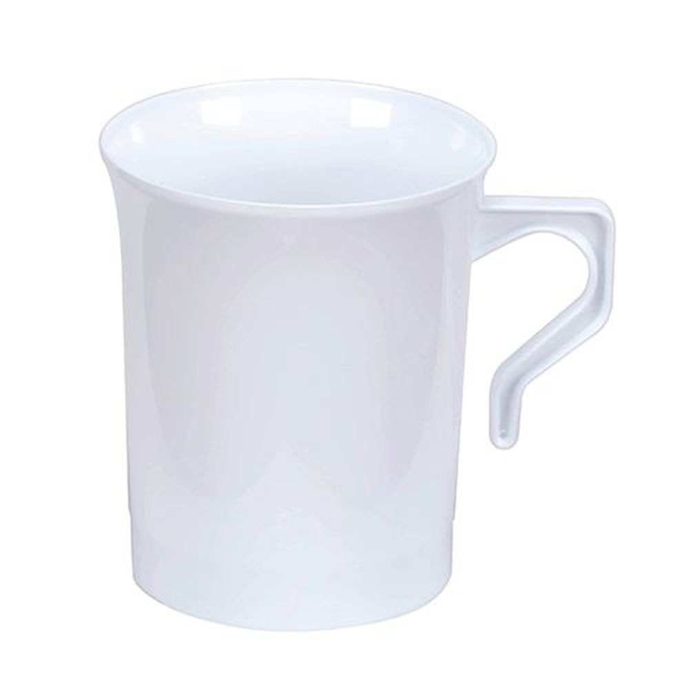 White Number 6 Polystyrene Coffee Mug