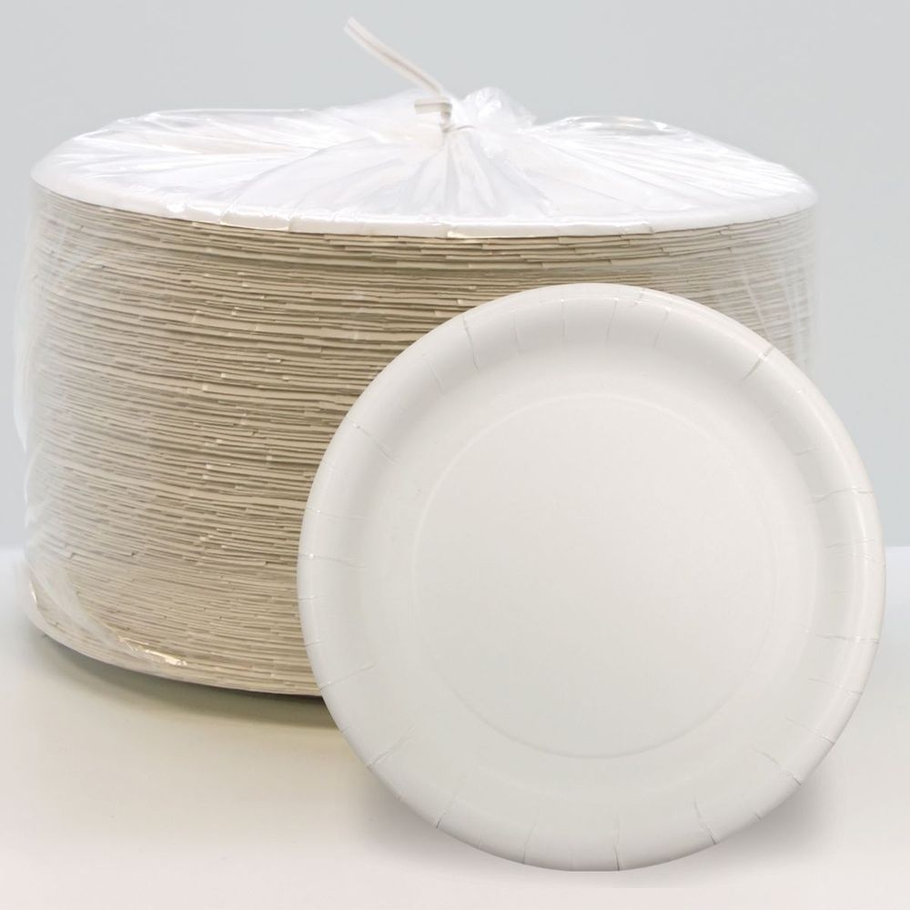 Ultra White Heavy Weight Smoothwall Coated Paper Plate 7 inch