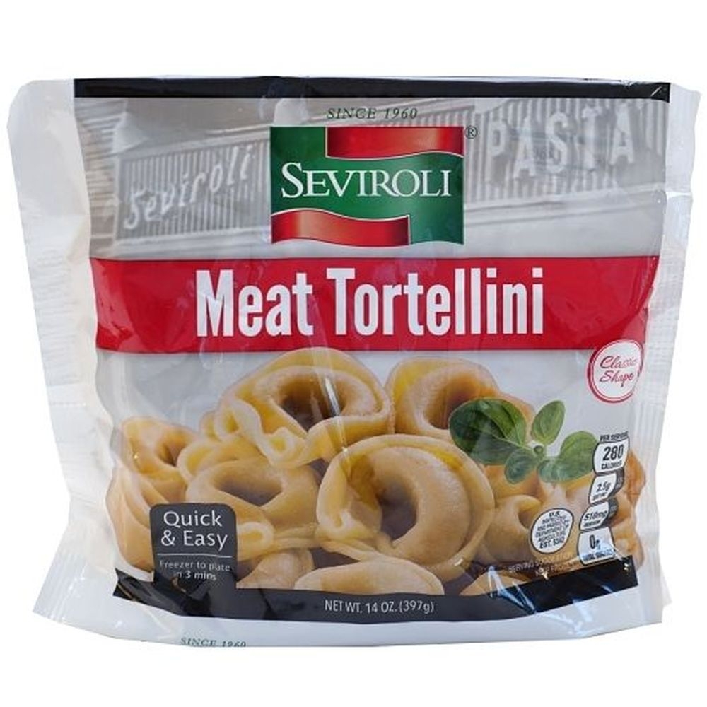 Seviroli Foods Meat Tortellini Pasta, 14 Ounce -- 12 per case.