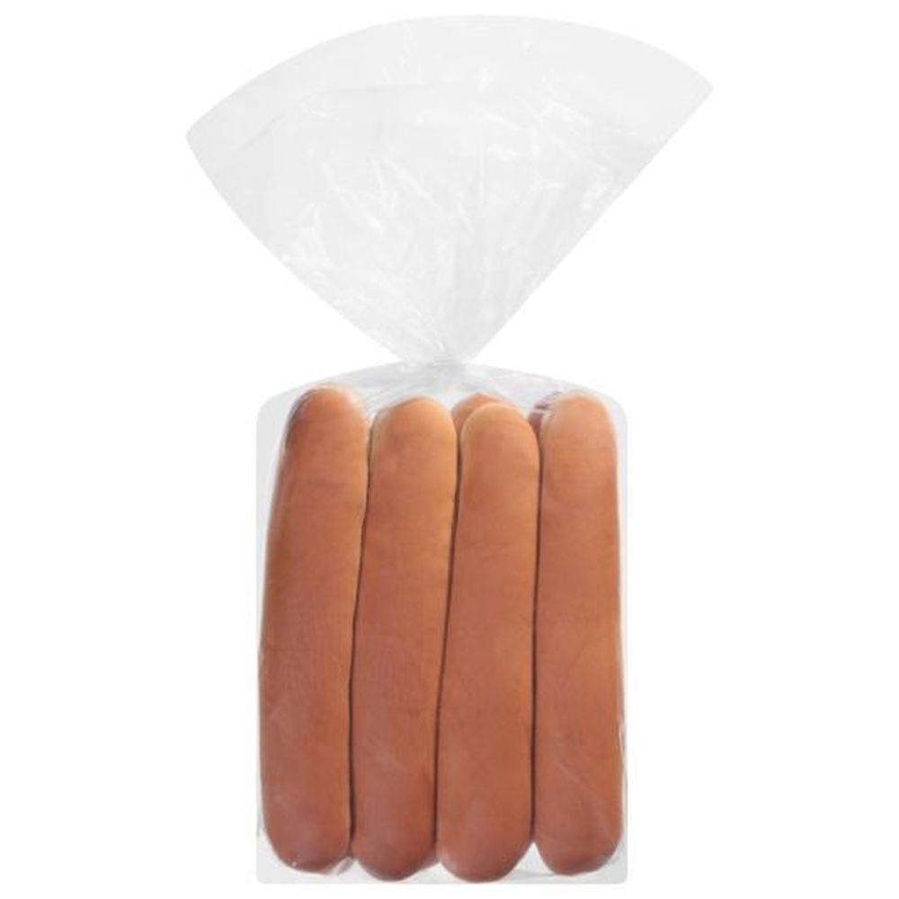 Flowers Foods European Bakers Sliced Foot Long Hot Dog Bun, 10 inch - 8 per pack -- 8 packs per case.