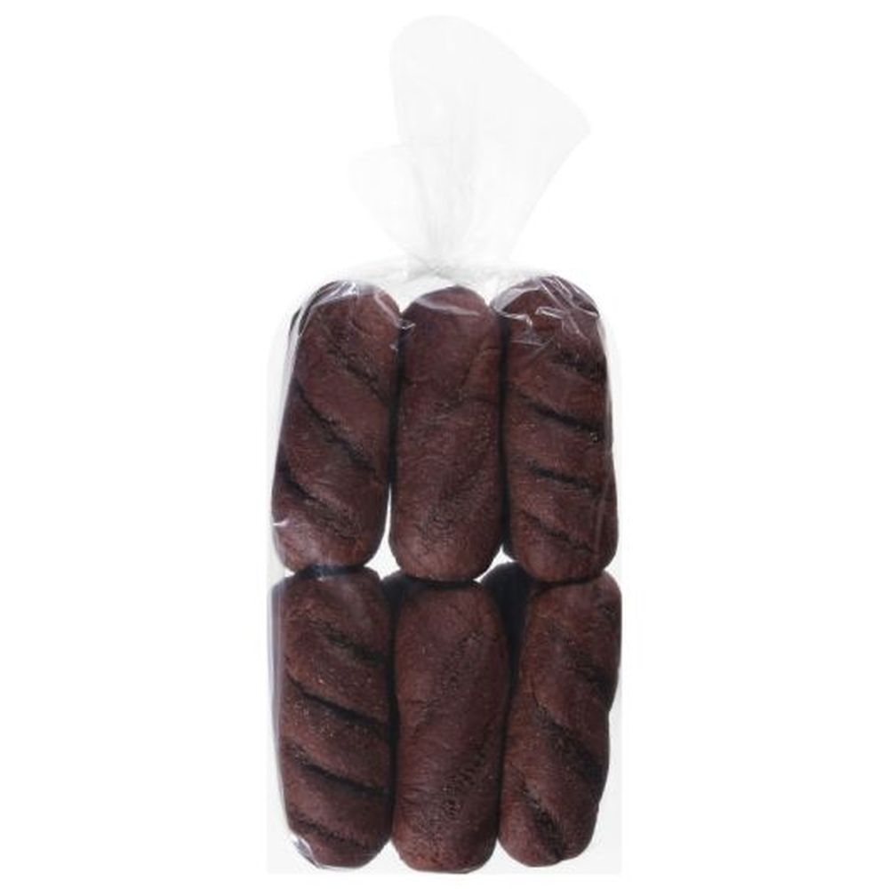 Flowers Foods European Bakers Hinged Sliced Dark Honey Wheat Sub, 7 inch - 12 per pack -- 6 packs per case.