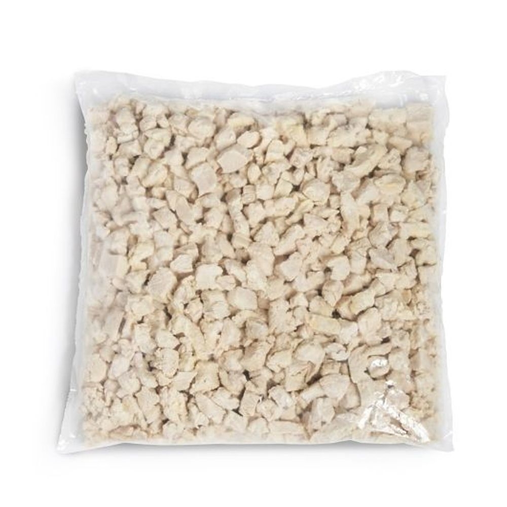 Fully Cooked 1/2 inch Diced Boneless Skinless Chicken Breast with Rib Meat