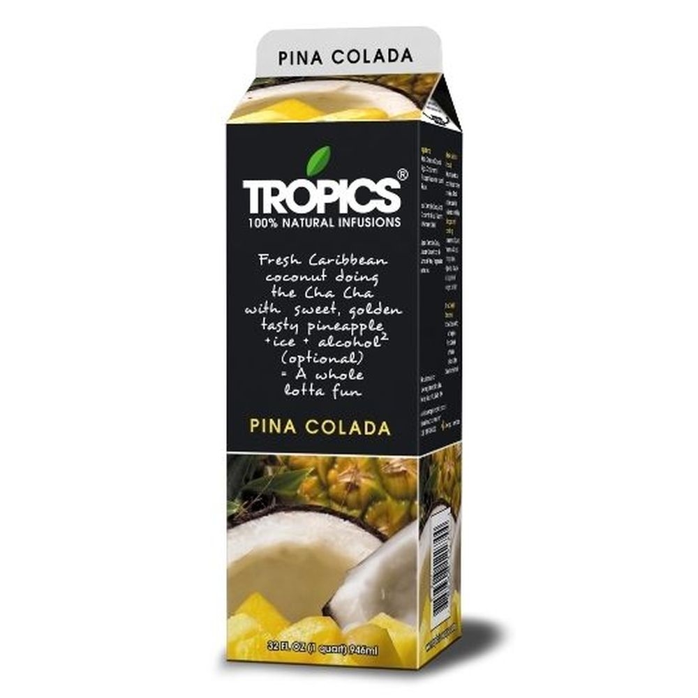 Tropics Pina Colada Drink Mix, 32 Ounce -- 12 per case.