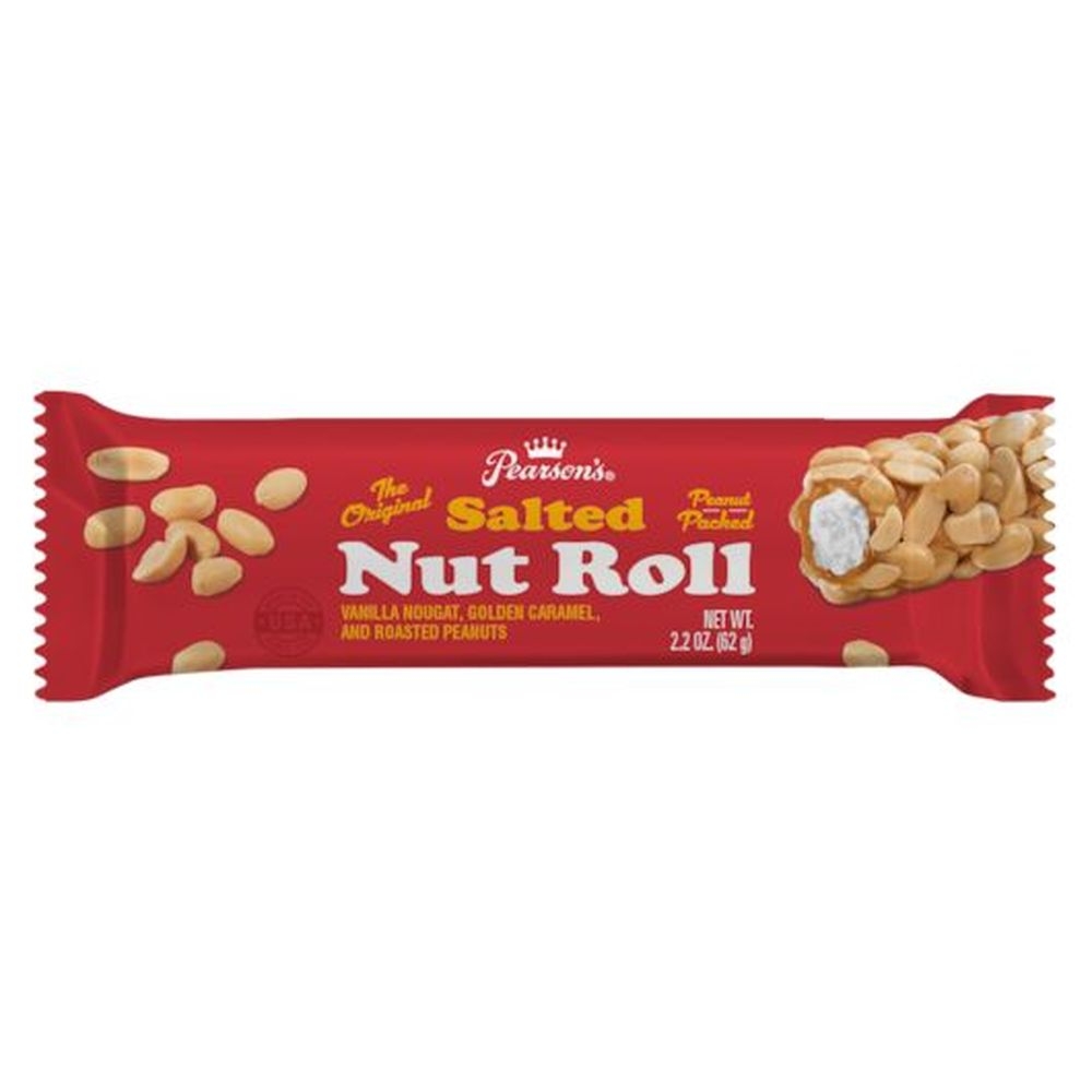 Pearsons Salted Nut Roll Value Bar, 2.2 Ounce -- 192 per case.