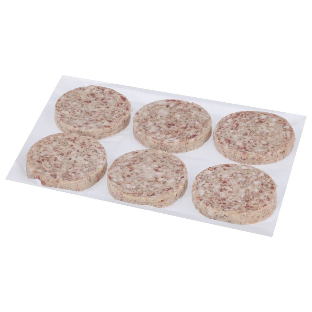 Jimmy Dean Wide Butchers Recipe Stuffed/Sliced Sausage Patties, 3 Ounce -- 64 per case.