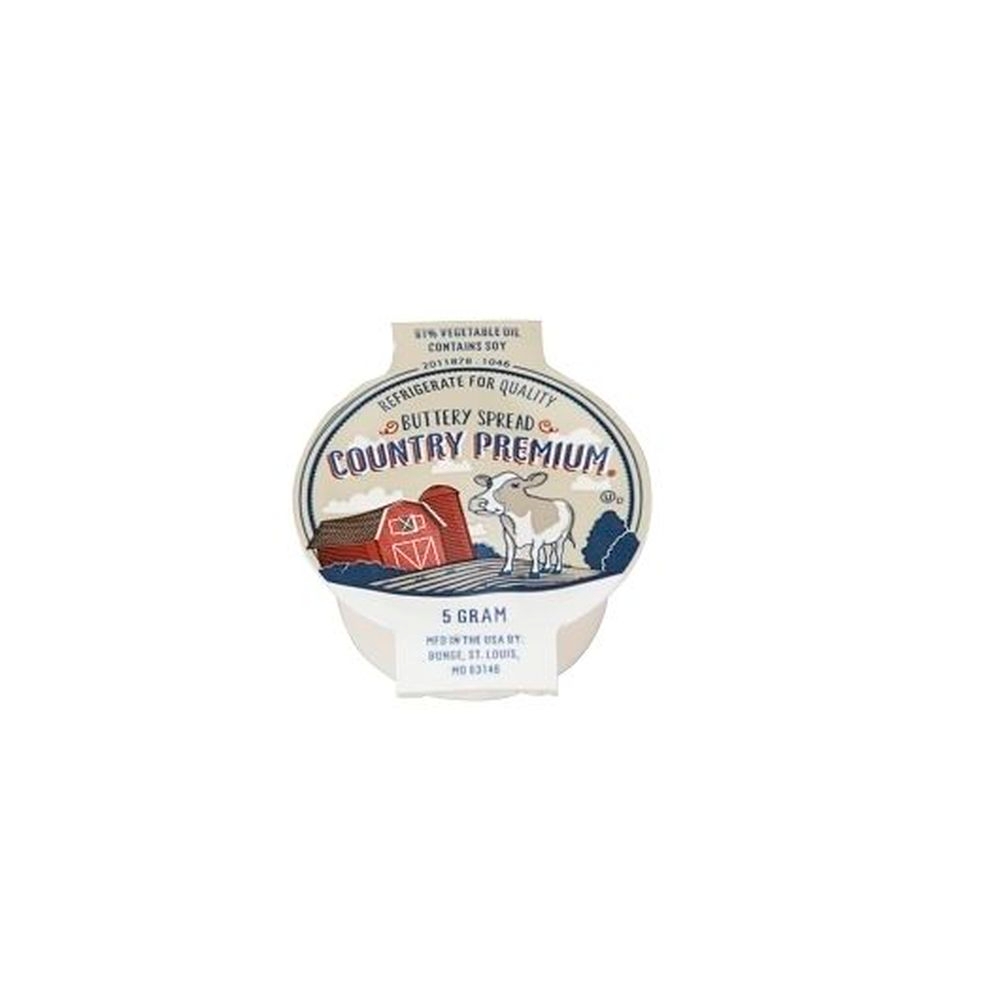 Country Premium Extra Color 51 Percent Non Hydrogenated Buttery Spread, 5 Gram Cup -- 900 per case.