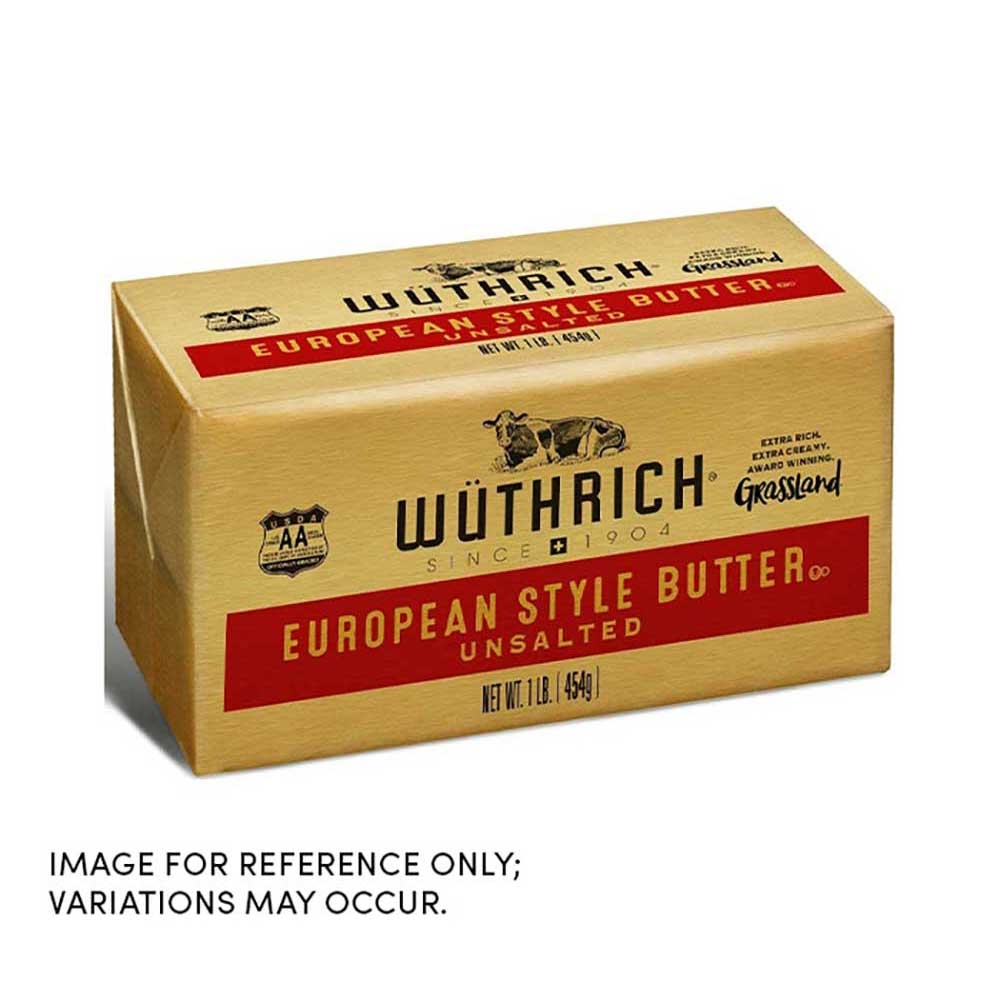 Grassland Wuthrich European Style Unsalted Butter, 36 Pound