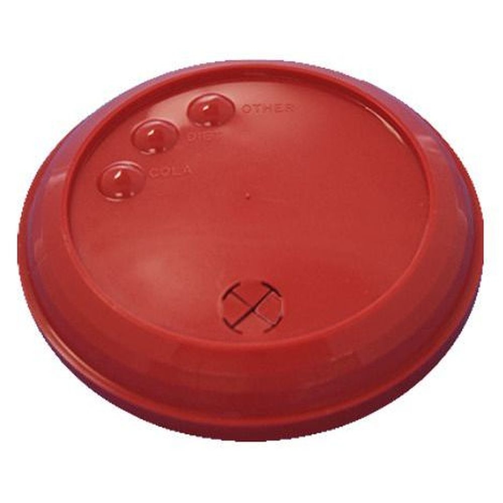 Memorables Red Reusable Lid with Beverage Indicators for Souvenir Cups
