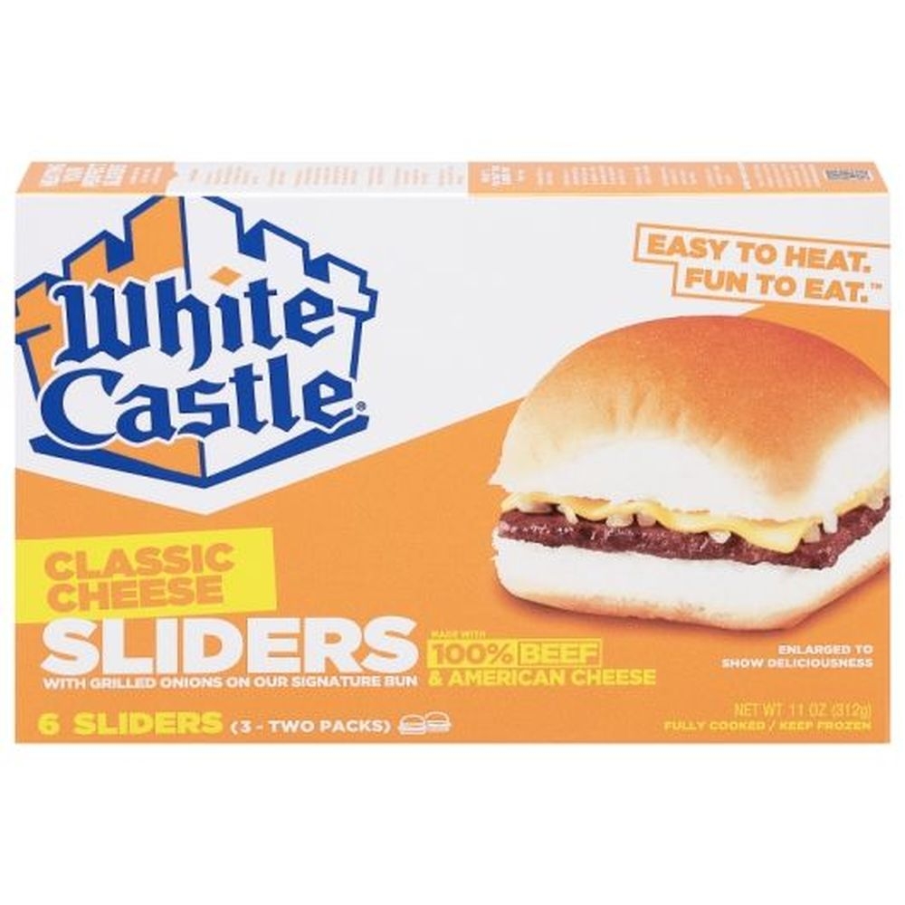 White Castle Cheeseburger Cheese Sliders, 11 Ounce -- 12 per case