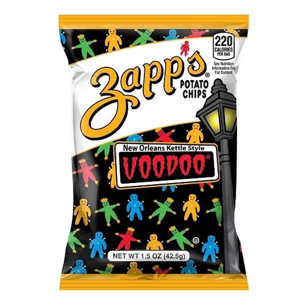 Zapps New Orleans Kettle Style Voodoo Potato Chips, 1.5 Ounce -- 60 per case