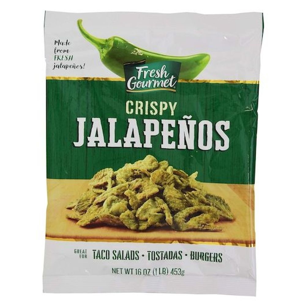 Fresh Gourmet Crispy Jalapeno Strips - 1 lb. package -- 10 per case