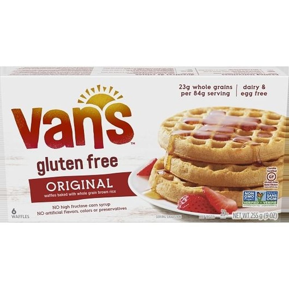 Vans Totally Natural Wheat Free Waffles, 9 Ounce -- 12 per case.