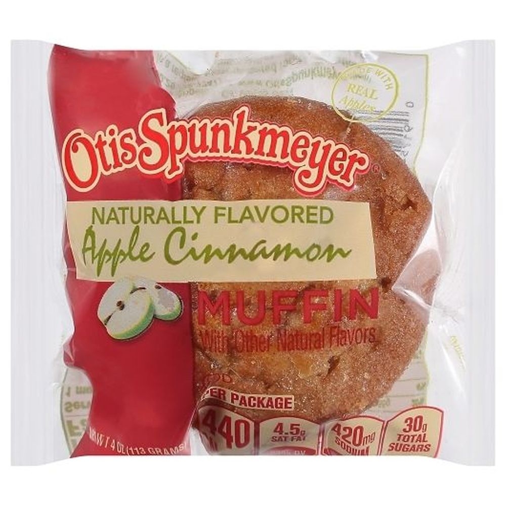 Otis Spunkmeyer Naturally Flavored Apple Cinnamon Muffin, 4 Ounce -- 24 per case