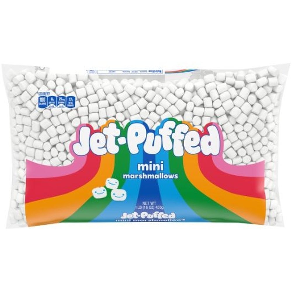 Jet-Puffed Mini Marshmallow - 16 oz. bag, 12 per case