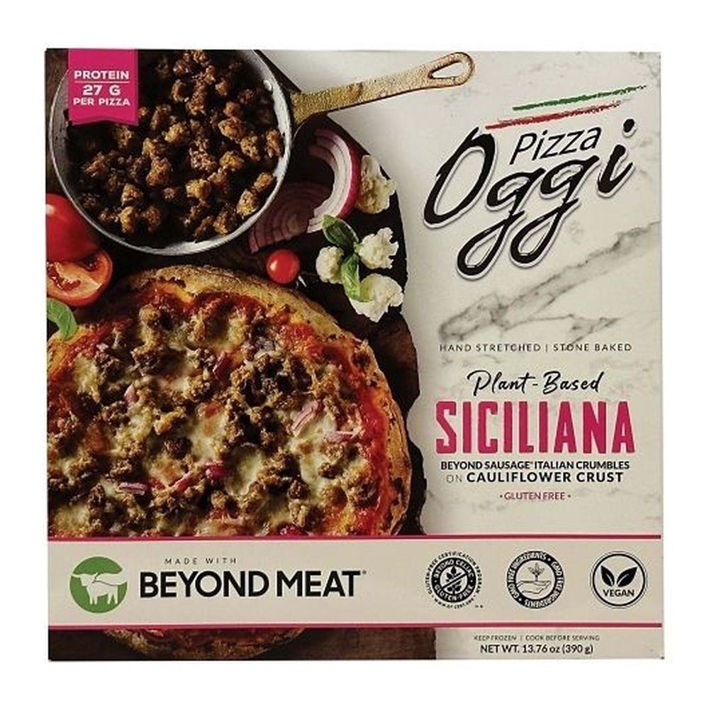 Oggi Foods Beyond Meat Plant Based Siciliana Pizza, 472 Gram -- 12 per case