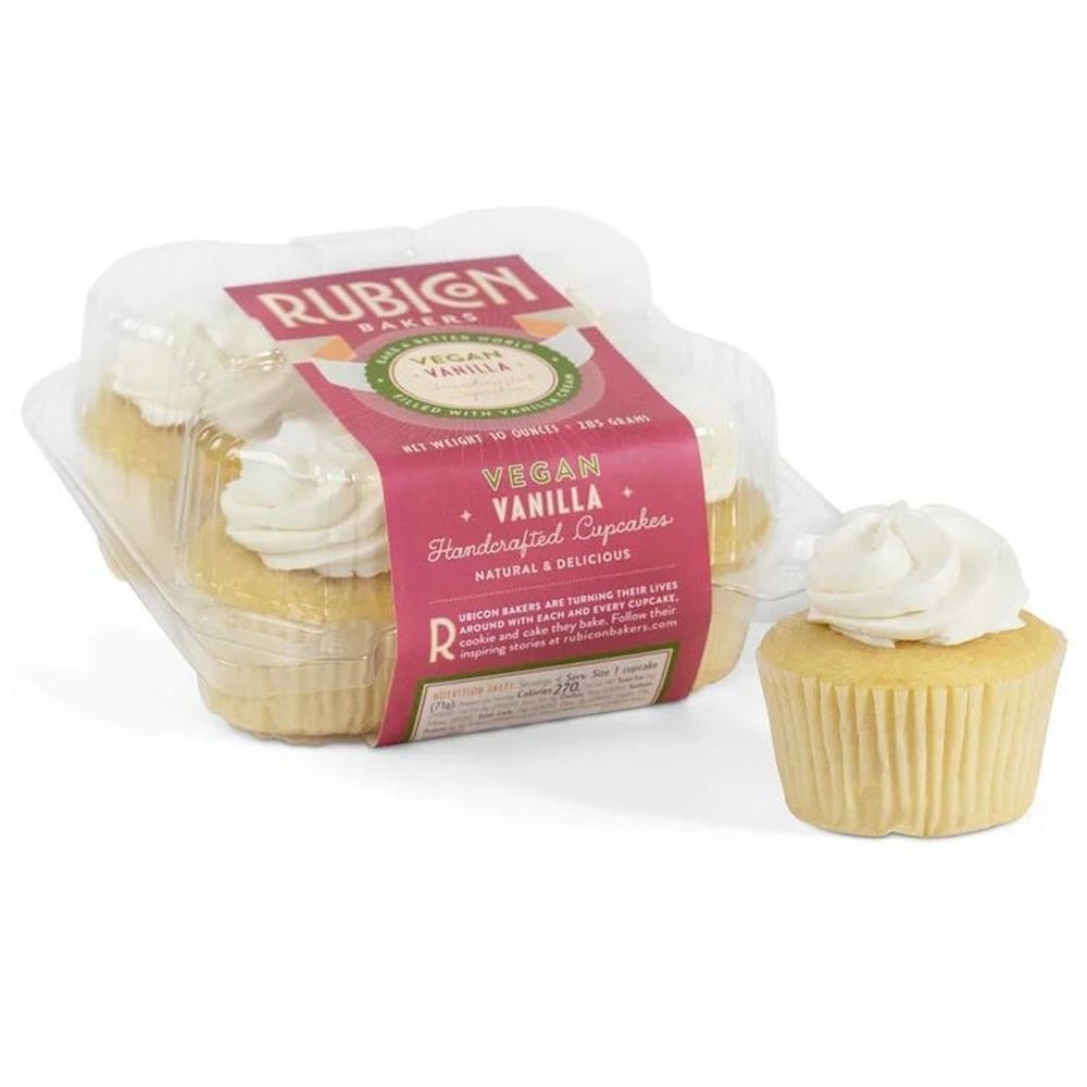 4 inch Vegan Vanilla Cupcake