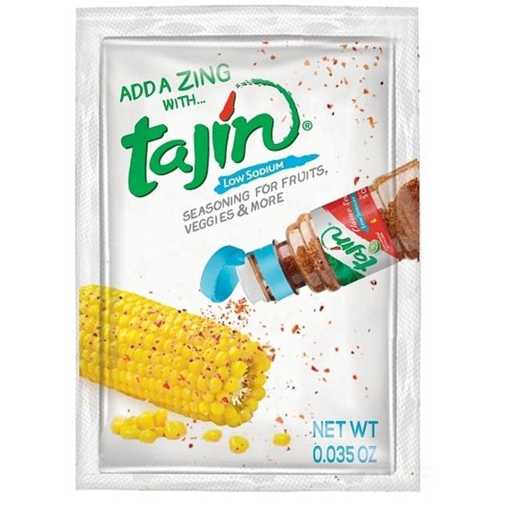 Tajin Low Sodium Fruit Seasoning, 0.035 Ounce Packet -- 1000 per case.