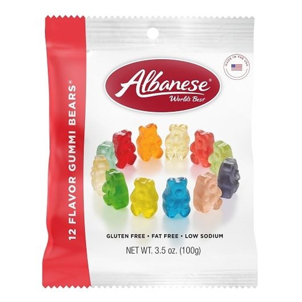 12 Flavor Mini Gummi Bears - Peg Bag