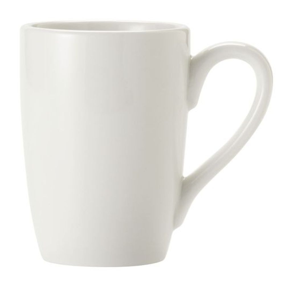 Porcelana Bright White 4 inch Narrow Rim Euro Mug