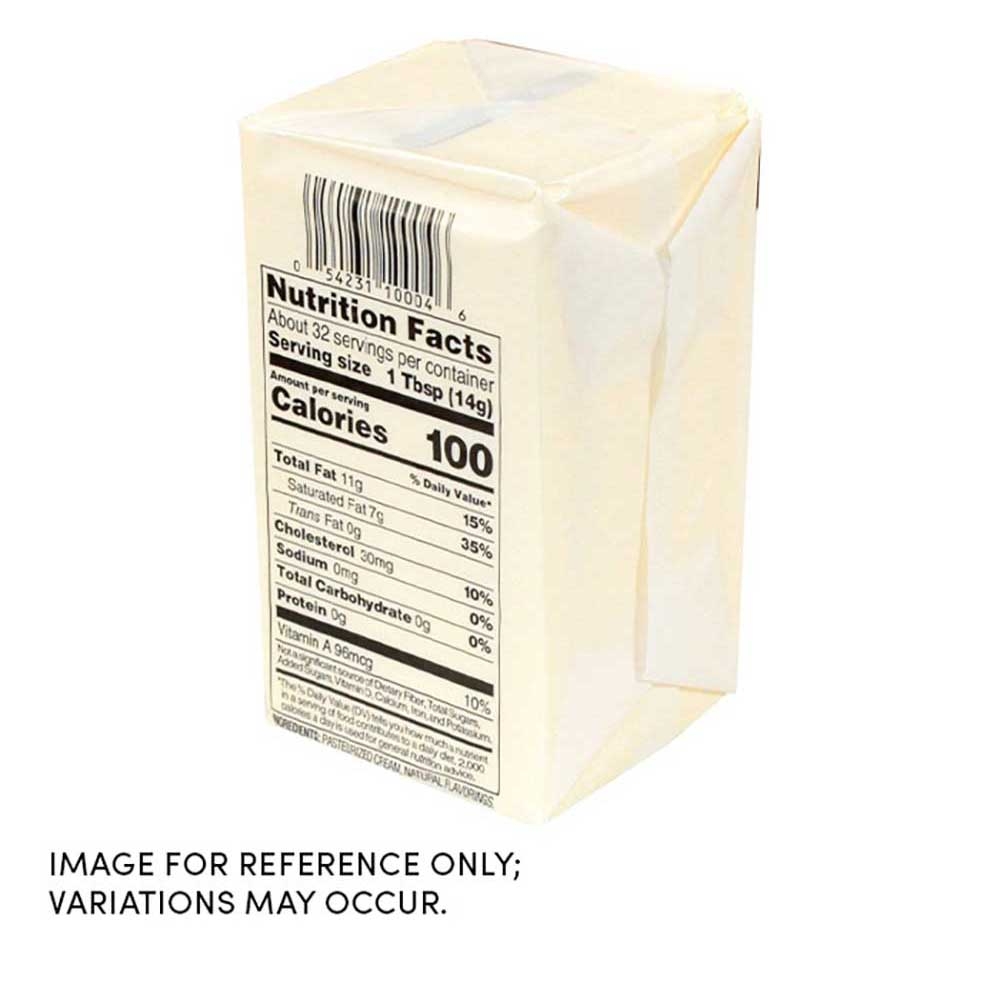 Commodity Butter Solid AA Unsalted Butter, 1 Pound -- 36 per case.