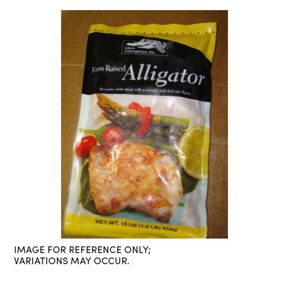 Frozen Seafood Farm Raised Alligator Meat Pieces, 1 Pound -- 12 per case.