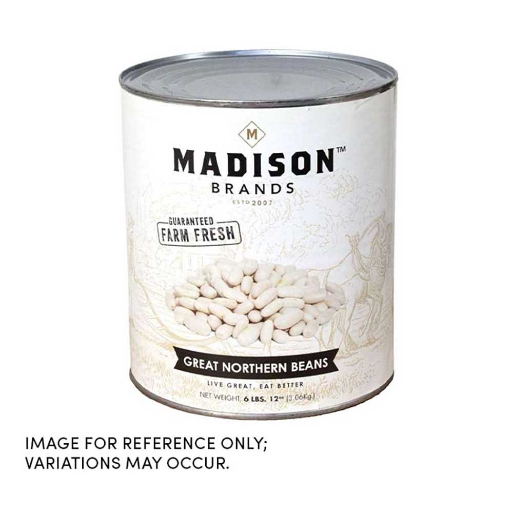 Commodity Canned Fruit and Vegetables Great Northern Fancy Beans, 110 Ounce -- 6 per case