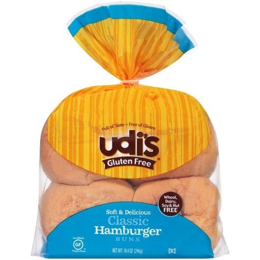 Udi's Classic Hamburger Bun, 10.4 Ounce -- 8 Per Case