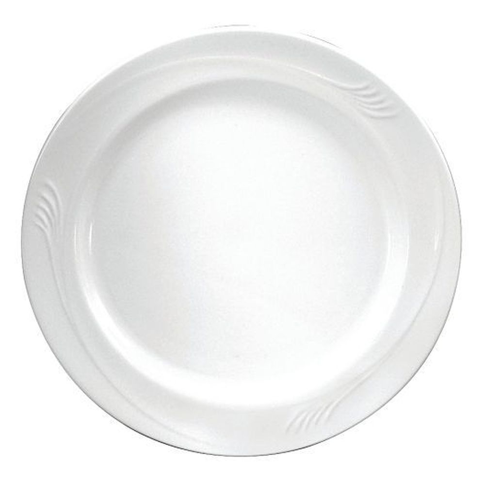 6.25 inch Cream White China Plate