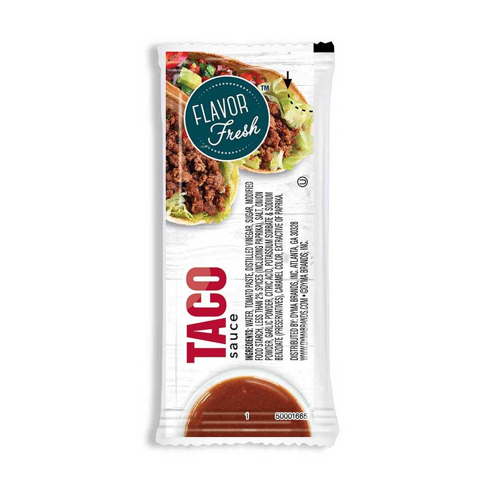 Flavor Fresh Taco Sauce Pouch, 9 Gram -- 200 per case.