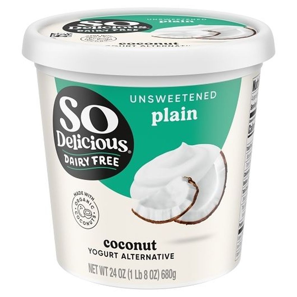 So Delicious Unsweetened Dairy Free Coconut Milk Yogurt Alternative, 24 Ounce -- 6 per case.