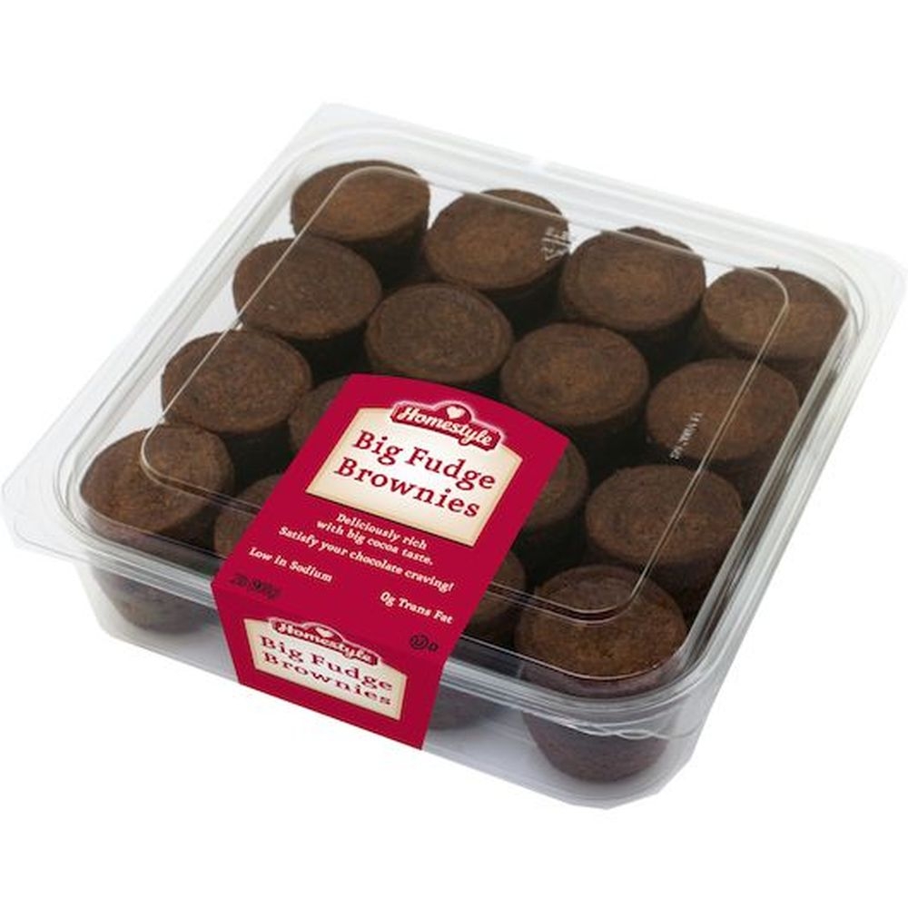 Two Bite Homestyle Big Fudge Brownies, 2 Pound -- 8 per case.