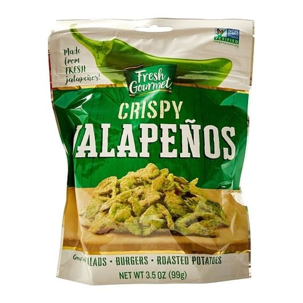 Fresh Gourmet Lightly Salted Crispy Jalapeno, 3.5 Ounce -- 12 per case