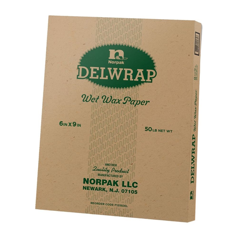 6 x 9 inch Deliwrap Wet Wax Paper Roll