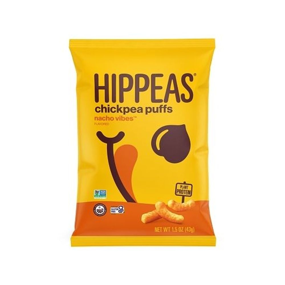 Hippeas Non-Gmo Vegan Nacho Vibes Chickpea Puffs, 1.5 Ounce -- 12 per case