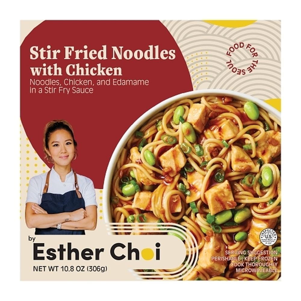 Stir Fry Spicy Chicken with Sesame Rice Noodle