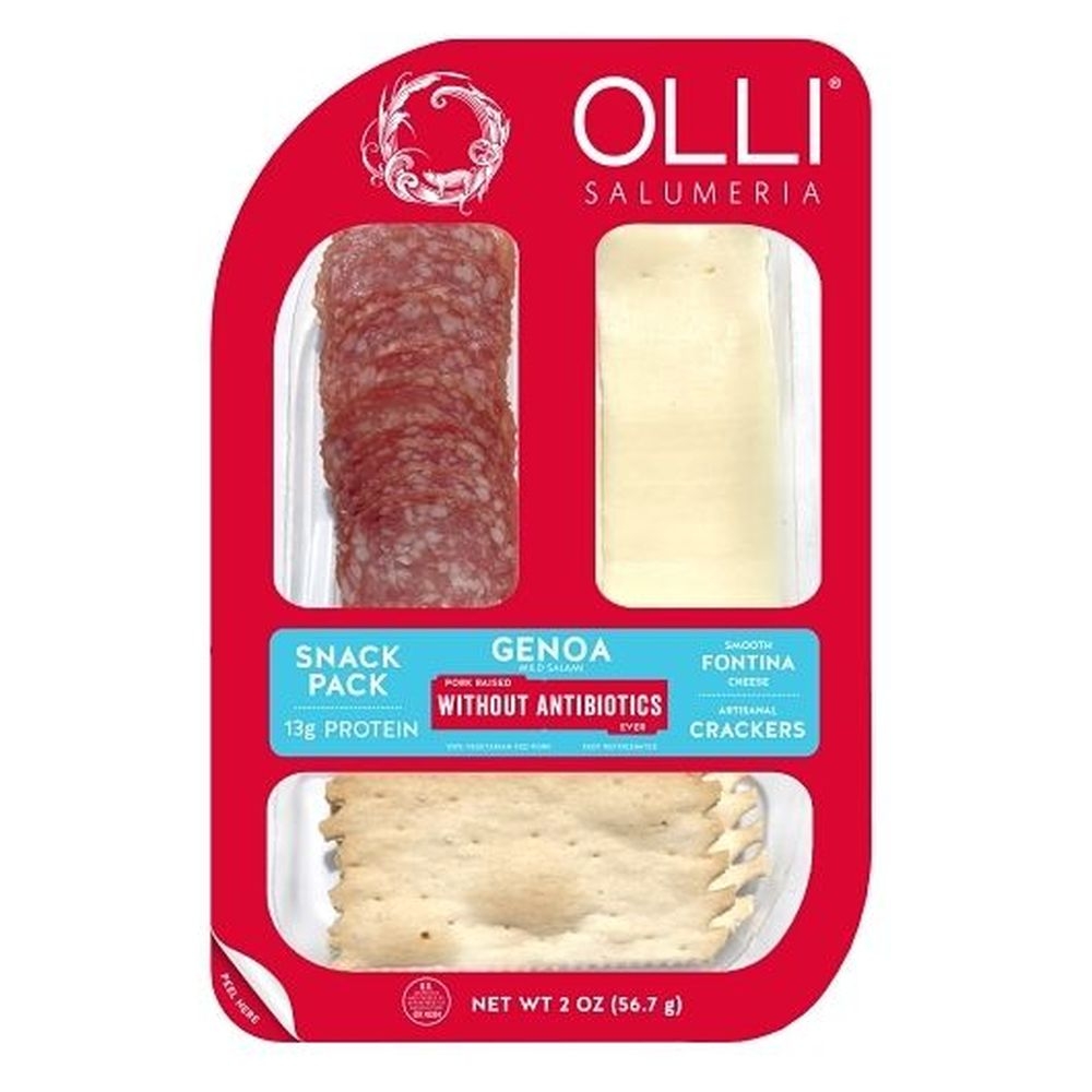 Olli Salumeria Genoa Fontina Snack Pack, 2 Ounce -- 10 per case