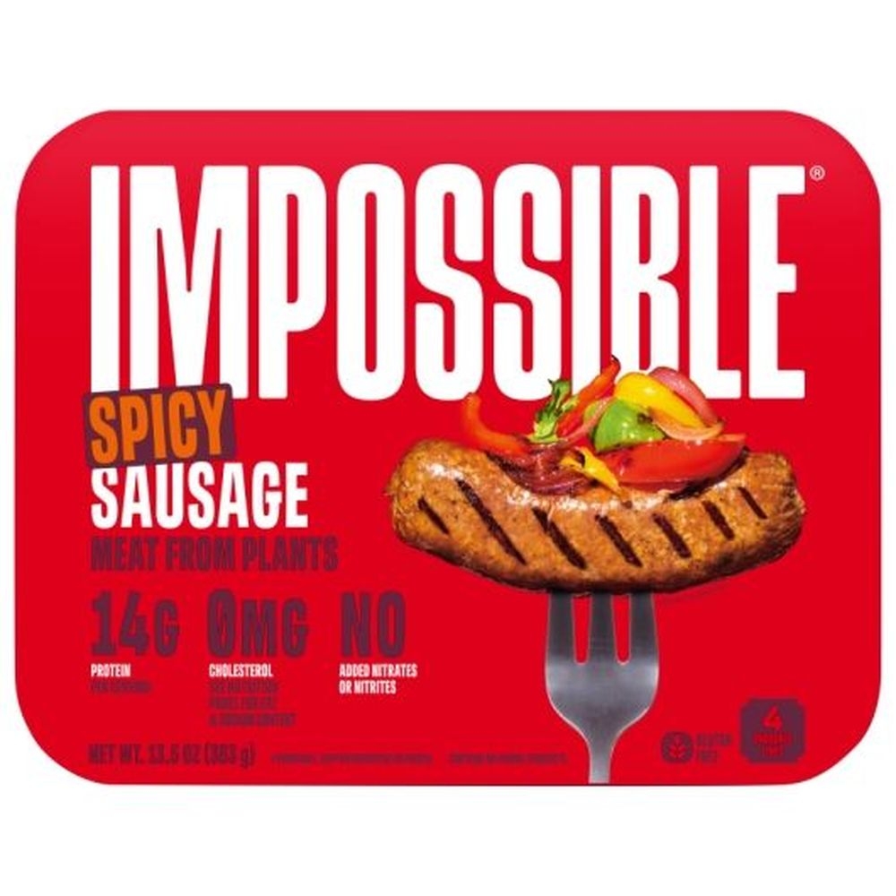 Impossible Spicy Sausage Links Made From Plants, 13.5 Ounce -- 8 per case