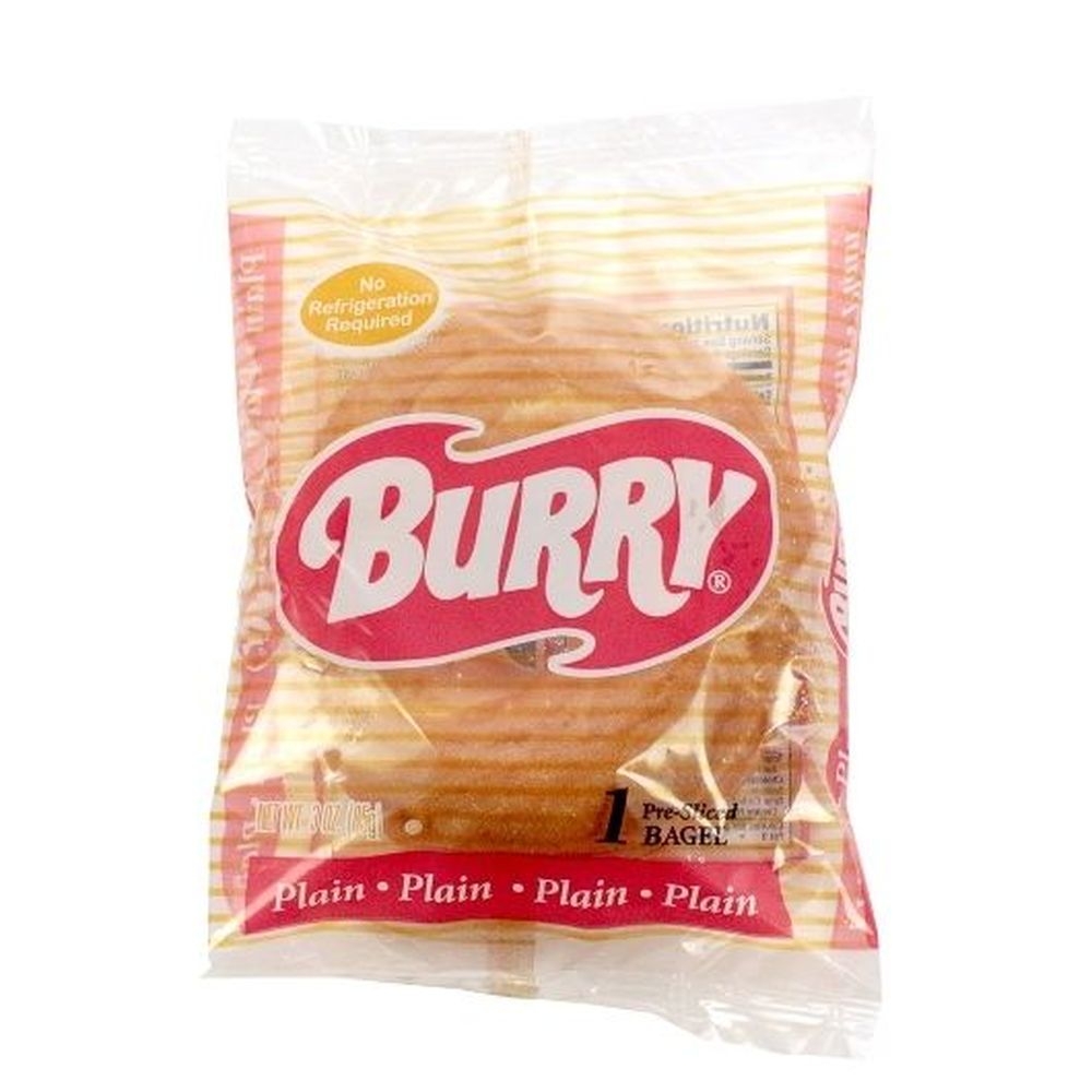 Burry Foodservice Thaw and Sell Sliced Plain Bagel, 3 Ounce -- 48 per case.