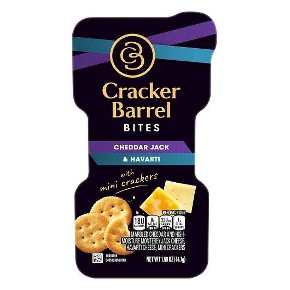 Cheddar Jack Havarti Bites with Mini Crackers