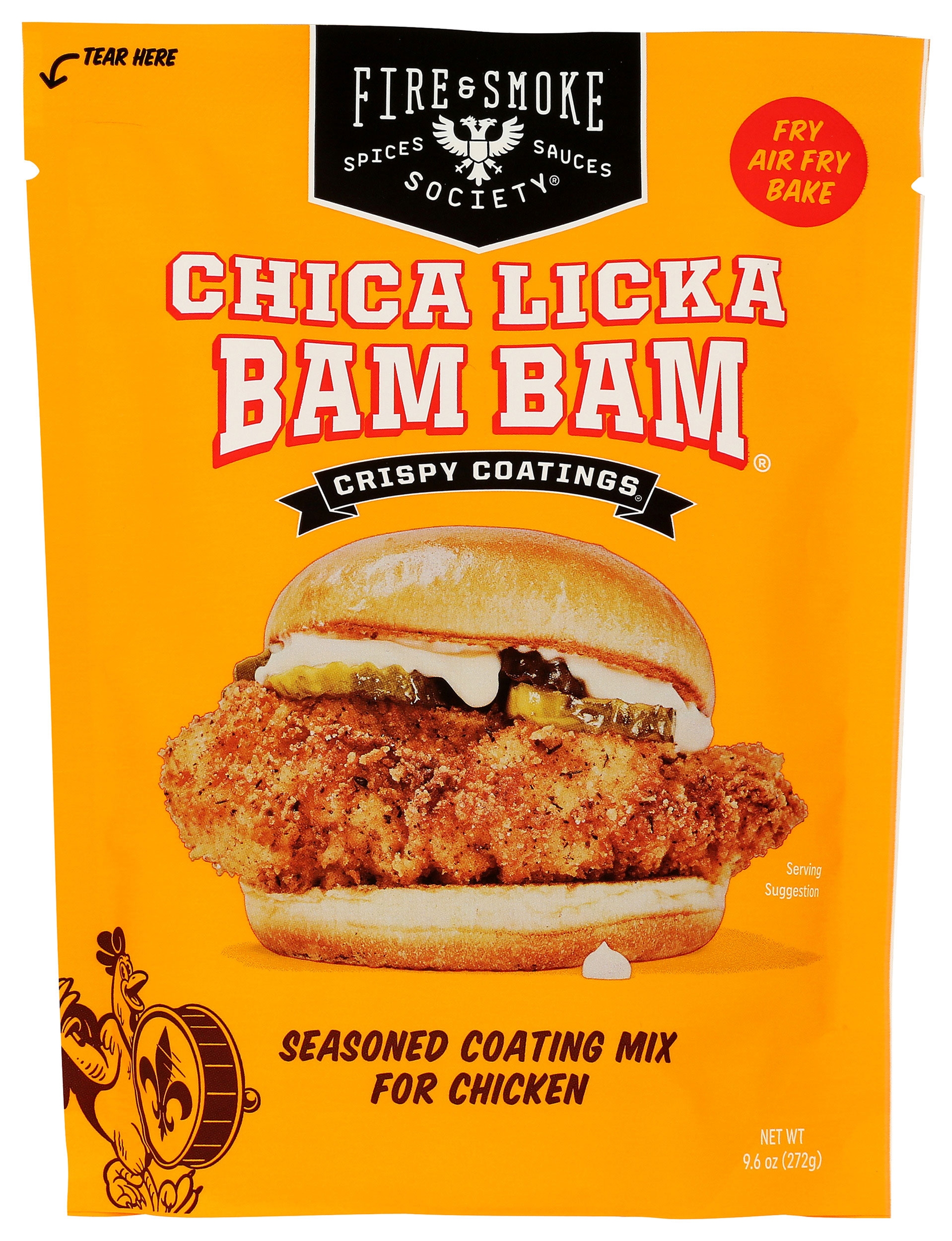 Fire and Smoke Society Chica Licka Bam Bam Crispy Coating, 4.5 Ounce -- 6 per case